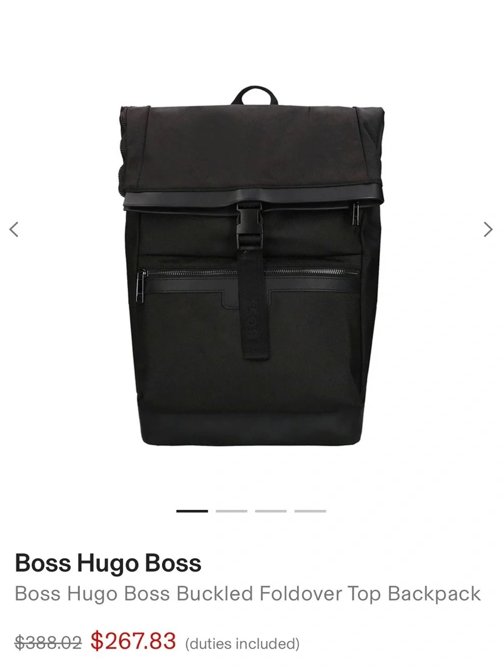 Hugo Boss sleek black